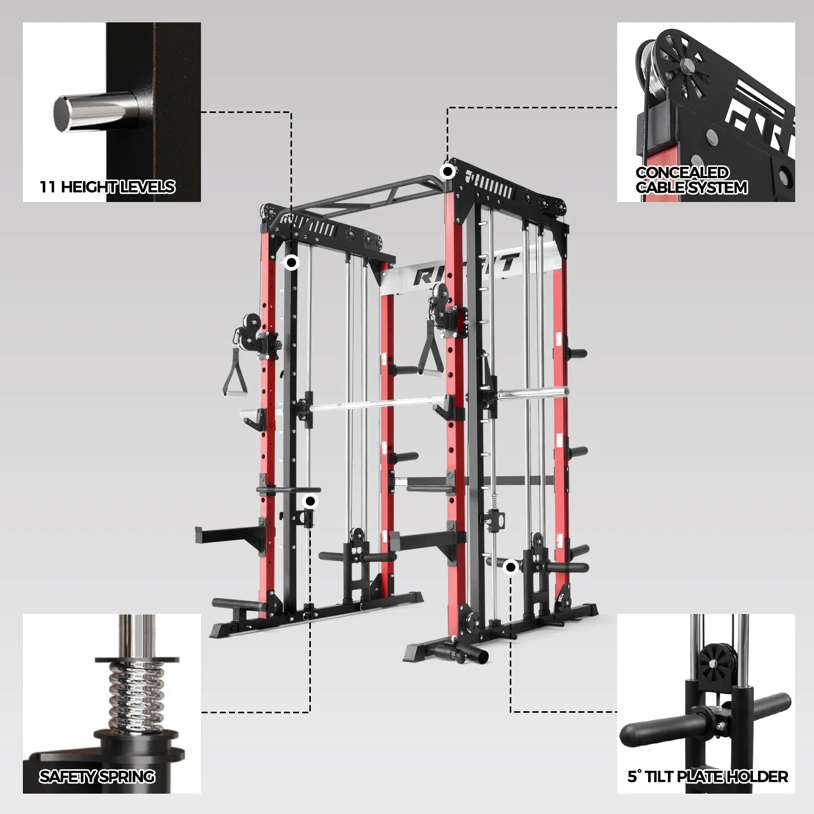 M1 PRO Smith Machine Home Gym Package Comprehensive All-In-One Workout System